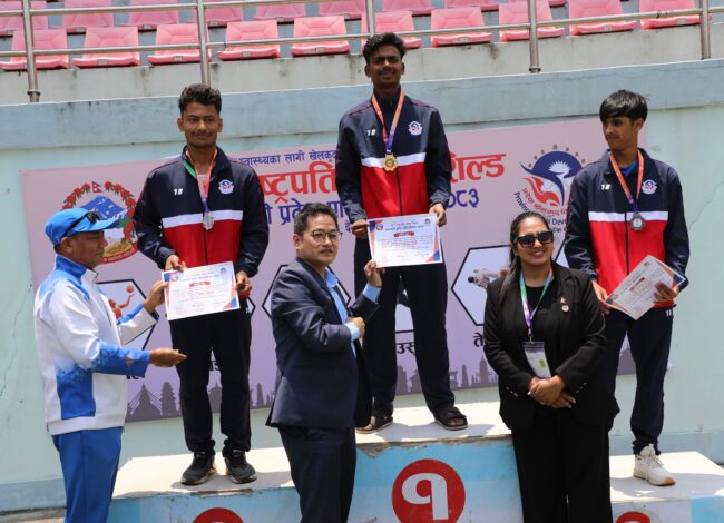 दुई सय मिटरमा निरज र दिनालाई स्वर्ण